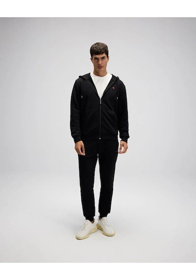 Ellesse Fermuarlı Kapüşonlu Siyah Erkek Sweatshirt Em581 Siyah