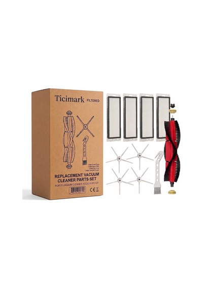 Ticimark Model Roborock S5 Max İle Uyumlu 10 Parça Yedek Filtre F
