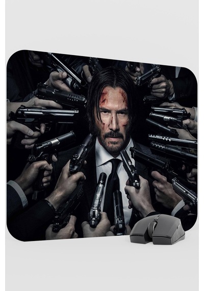John Wick V2 48x40 Xl Gaming Kauçuk Kaymaz Taban Mouse Pad Fare Altlığı