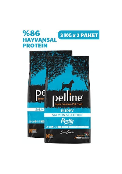 Petline Pretty Puppy Somonlu Yavru Kuru Köpek Maması Tüm Irklar İçin 2 x 3 KG