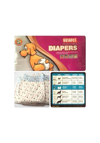 Hushpet Diapers Hushpet Xs Irklar İçin Özel Çiş Bezi 12 Adet