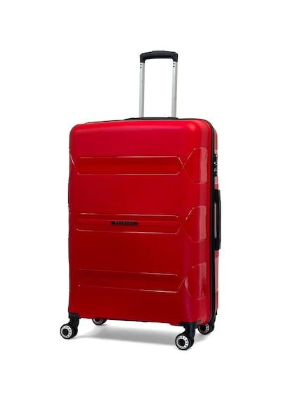 Reymond Luggage Lucas Polipropilen Kırılmaz Valiz, Büyük Boy Kırmızı