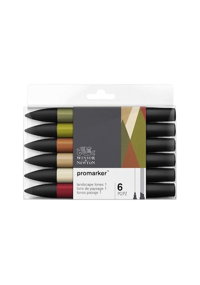 Winsor Newton Promarker 6'lı Landscape Tones / 0290117