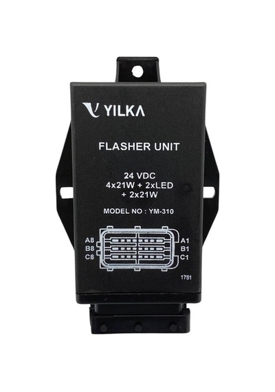 Yılka 24v Flaşör 24 Uçlu 4 X 21w + 2 X Led + 2 X 21w Otokar