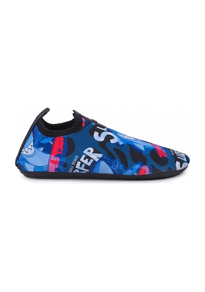 Kiko Kids Surfer Havuz Plaj Erkek Çocuk Deniz Ayakkabısı 7561 Siyah Siyah