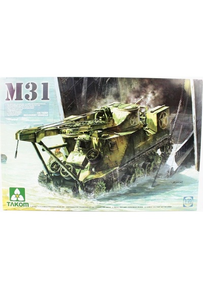 Takom 2088 1/35 Ölçek, Us M31 Tank Kurtarıcı, Plastik Model Kiti-55872