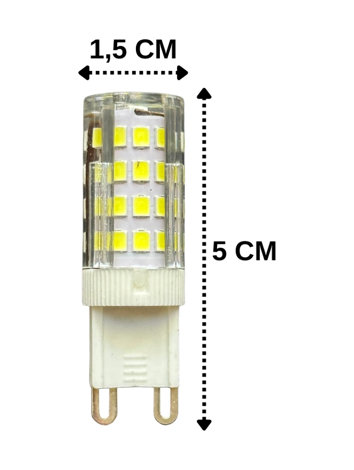 8 Adet Heka 5w 37w 6500k Beyaz Işık G9 Duylu Dim Edilebilir Led Kapsül Ampul
