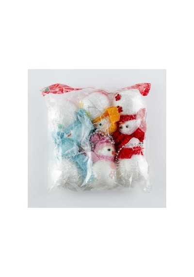 6lı - 562 - Kardan Adam Yılb Ağaç Süsü - Csmo-tex - 12 Cm-renkli Diğer