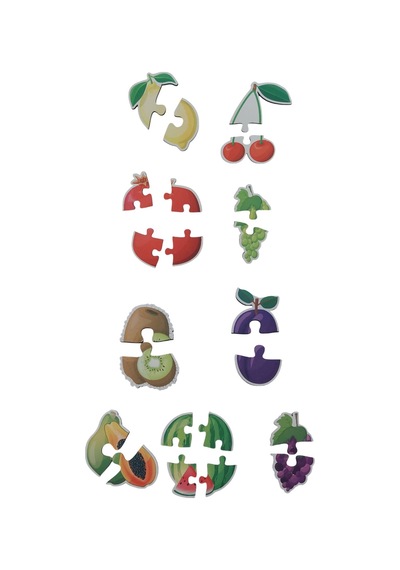 Meyveler Fruits / 17 Adet Puzzle Yapboz Puzzle / 42 Parça
