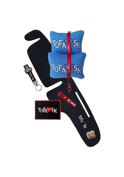 Tofaş Şahin Doğan Kartal Alçak Göğüs Torpido Koruma Halısı / Tofaş Mavi Polar Oto Yastık Aksesuar