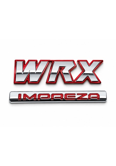 Subaru Wrx Impreza Bagaj Amblem Seti Sportif Krom Tasarım 0