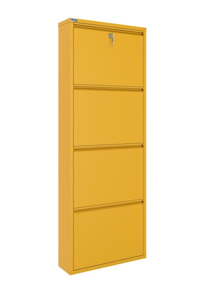 Ceha Kilitli 4'lü Metal Ayakkabılık - Hardal Sarısı/Mustard K.AYK-4/M1963/KL Ceha Kilitli 4'lü Metal Ayakkabılık - Hardal Sarısı/Mustard K.AYK-4/M1963/KL