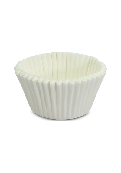 Kafem Muffin Kek Kapsülü Beyaz Küçük Boy No:1 100lü X 50 Paket Koli - K41 Beyaz