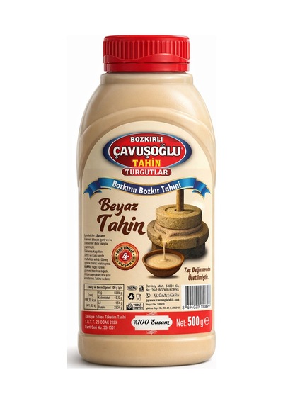 Tek Kavrulmuş Beyaz Tahin 500g
