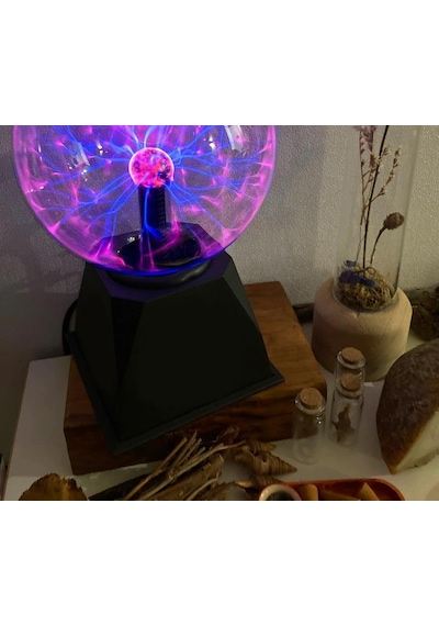 Omniax Cadı Küresi Plazma Işık Küresi Sese Duyarlı Gece Lambası - Büyük Boy Çok Renkli