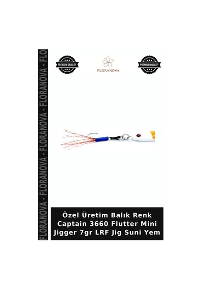 Özel Üretim Balık Renk Captain 3660 Flutter Mini Jigger 7gr Lrf Jig Suni Yem