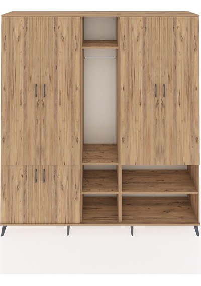 Hyperion Dolap 15 Raflı 5 Kapaklı Tek Askılı 220x44x243 Çam-çam/çam Atlas Çam/atlas Çam Hyperion Dolap 15 Raflı 5 Kapaklı Tek Askılı 220x44x243 Çam-çam/çam Atlas Çam/atlas Çam