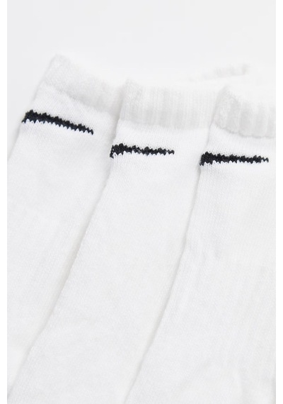 Nike Value No Show Ulightweight Unisex Sock 3 Lü Soket Çorap Beyaz