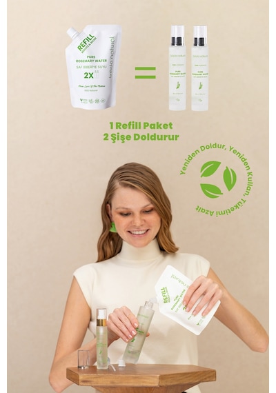 Bade Natural Biberiye Suyu Güçlendirici Saç Toniği Refill 200 ML