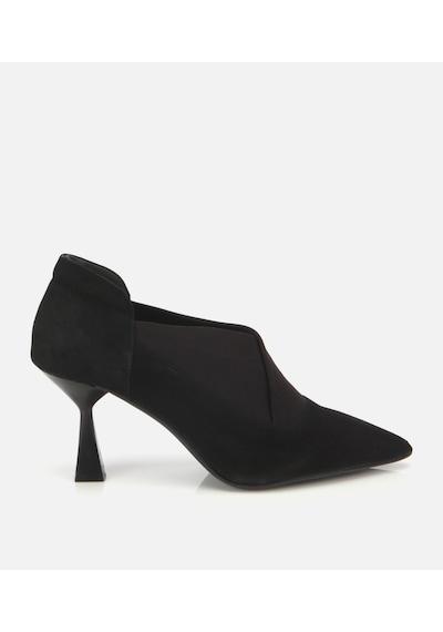 Hotiç Kadın Süet Deri Streç Detaylı İnce Topuklu Stiletto 01ayh315480a100 01ayh315480a100 Siyah