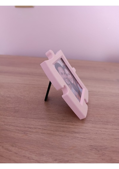 Magnet Fotoğraf Çerçevesi 4 Lü Set Puzzle Tasarım Buzdolabı & Masaüstü