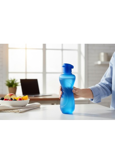 Titiz Waterfresh 750 Ml Spor Matara - Bpa İçermez, Taşınabilir Su Şişesi - Lacivert Çok Renkli