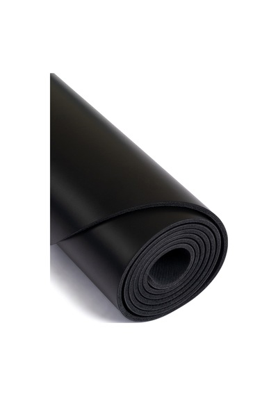 Gymo Pu-rubber Kaydırmaz Kauçuk Yoga Pilates Matı 5mm Siyah Siyah