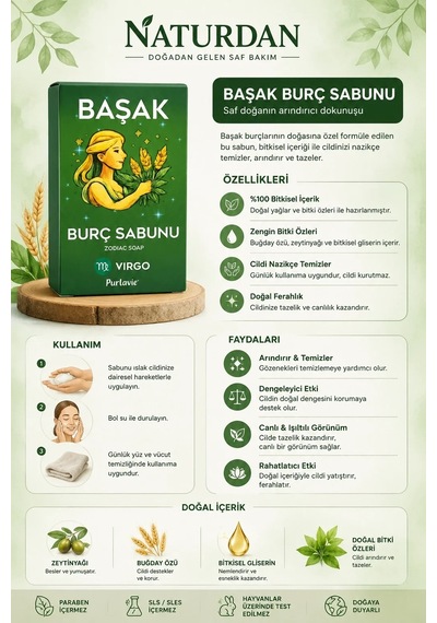 Başak Sabunu-100g Doğal El Yapımı-3 Adet Karışık