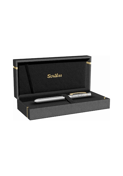 Isme Özel Scrikss Multifonksiyon Kalem 0.5 MM Trio 93 Gold Krom