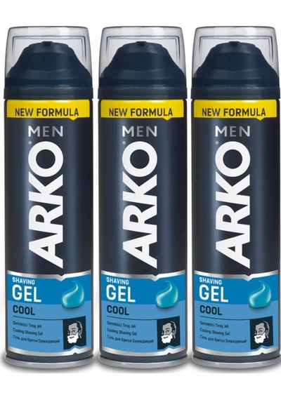 Arko Men Cool Tıraş Jeli 200 ml 3 Adet