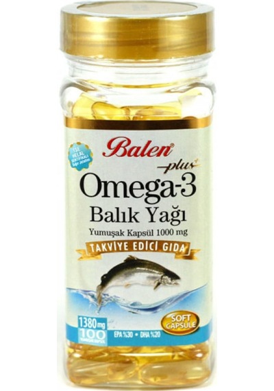 Balen Omega 3 Balık Yağı 1380 Mg 100 Softjel Kapsül