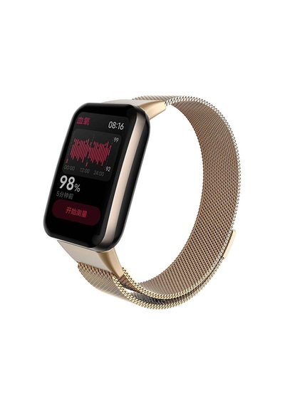 Zore Xiaomi Mi Band 7 Pro Krd-01 Metal Kordon-rose Gold