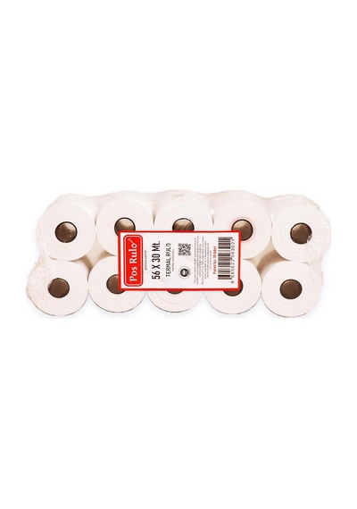 Pos Rulo Termal Rulo 56 Mm X 30 M 48 G/m² 10 Adet