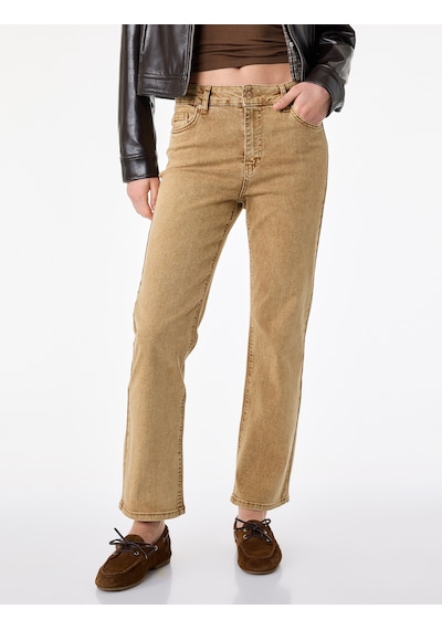Koton Pamuklu Normal Bel Dar Kalıp Yıkamalı İspanyol Paça Denim Pantolon - Flare Jeans Kahverengi 6sal40093mw Kahve Koton Pamuklu Normal Bel Dar Kalıp Yıkamalı İspanyol Paça Denim Pantolon - Flare Jeans Kahverengi 6sal40093mw Kahve