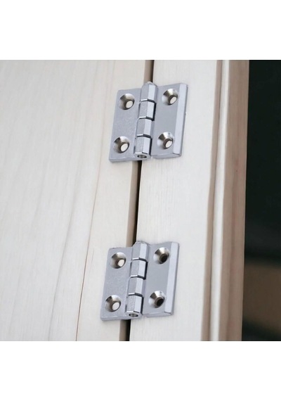 Metal 30x30 Mm 4 Adet Yaprak Menteşe Gümüş Krom Kapi Pencere Dolap Mobilya Kapak Menteşe Bağlantı Diğer