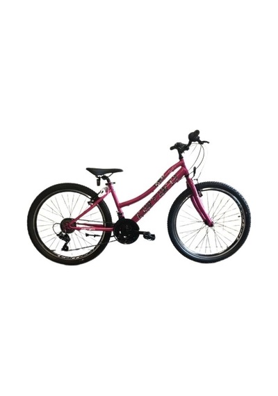 Carraro Speed 242 24 Jant 21 Vites 36 Cm V Fren Dağ Bisikleti Fuşya Beyaz Lila Turkuaz
