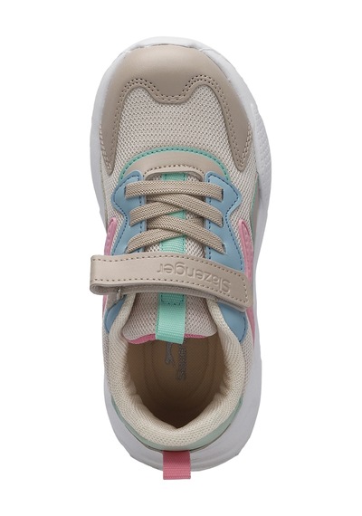 Slazenger PESO I Çocuk Cırt Cırtlı Bej Sneaker