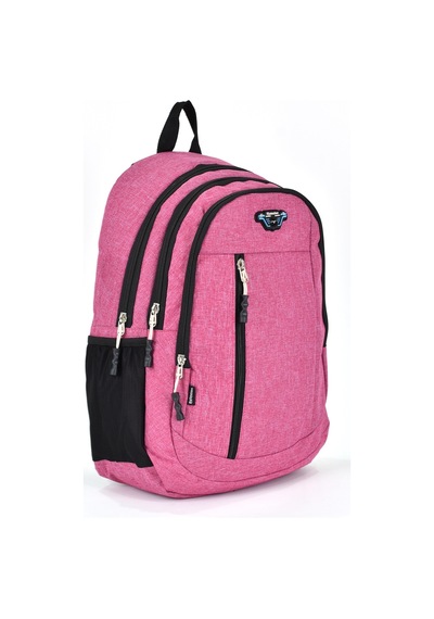 Elatae Unisex Ortopedik Çok Gözlü Günlük Seyahat Okul Sırt Çantası Pembe 5057