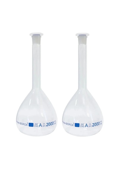 Borox Cam Balon Joje 2000 Ml - Tıpalı Class A Sertifikalı - 2 Adet/koli