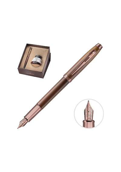 Sheaffer 9374-0 100 Serisi Dk M Kahve+mürekkep Set Çok Renkli