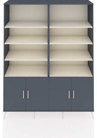 Hyperion Gardrop 10 Raflı 4 Kapaklı 176x44x221 Antrasit-antrasit/aytaşı Antrasit/aytaşı Hyperion Gardrop 10 Raflı 4 Kapaklı 176x44x221 Antrasit-antrasit/aytaşı Antrasit/aytaşı