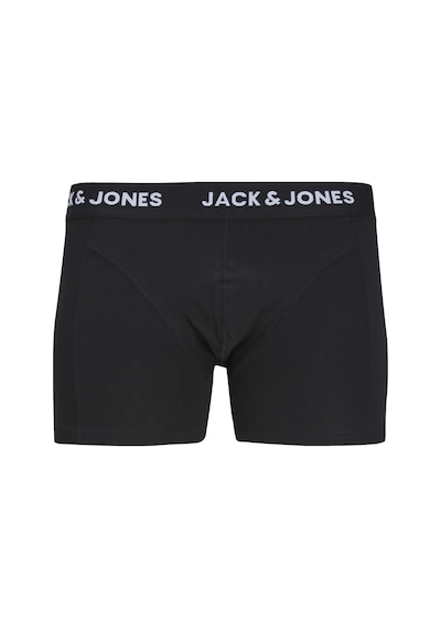 Jack & Jones Erkek 3'lü Düz Renk Boxer Paketi Black Siyah