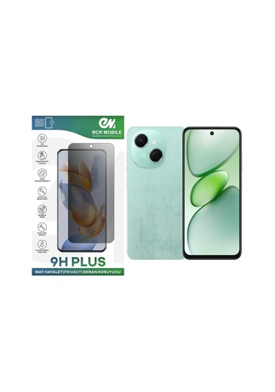 Tecno Spark Go 1 Ekran Koruyucu Tam Uyumlu 9h Esnek Nano Kırılmayan Mat Hayalet Privacy