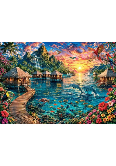 Ks Games 300 Parça Paradise Lagoon Puzzle - 19276
