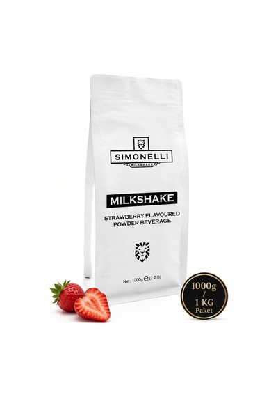 Simonelli Çilek Aromalı Toz Milkshake Karışımı 1 KG