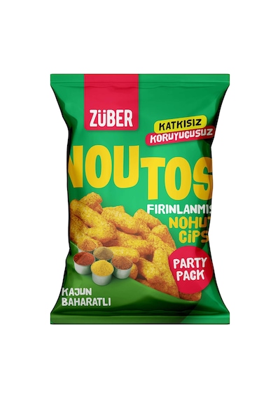 Züber Noutos Kajun Baharatlı Nohut Cipsi 75 G - 8 Adet Tarı