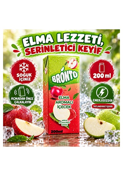 Elma Aromalı İçecek 200 Ml X27 Adet