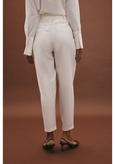 Sateen Lena Havuç Pantolon - Ekru-136962 Ekru