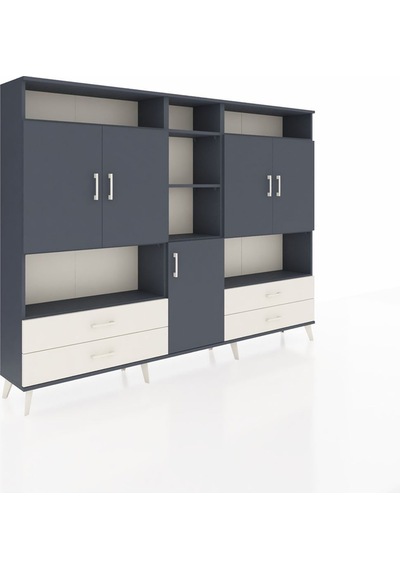 Arges Dolap 12 Raflı 4 Çekmeceli 5 Kapaklı 220x30x163 Antrasit-antrasit/aytaşı Antrasıt/aytası - Antrasıt Arges Dolap 12 Raflı 4 Çekmeceli 5 Kapaklı 220x30x163 Antrasit-antrasit/aytaşı Antrasıt/aytası - Antrasıt