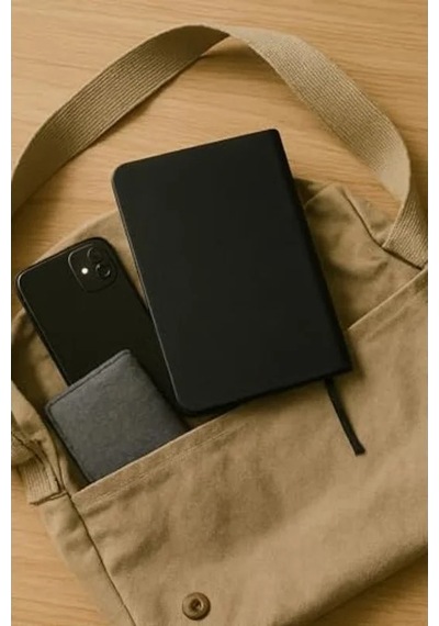 Fark Tanıtım Defter, Noktalı Defter, Termo Deri Kapaklı Noktalı Defter, 128 Yaprak A5 Defter, Ofis Ve Kırtasiye, Plan, Notebook Siyah 124-Pembe